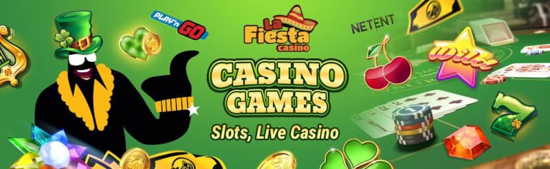 la fiesta casino offers numerous casino games like slots, ألعاب الكازينو في الوقت الحقيقي مثل لعبة ورق, القمار وشعار الروليت