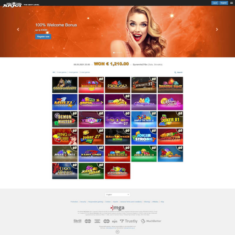 Kajot Casino screenshot 1