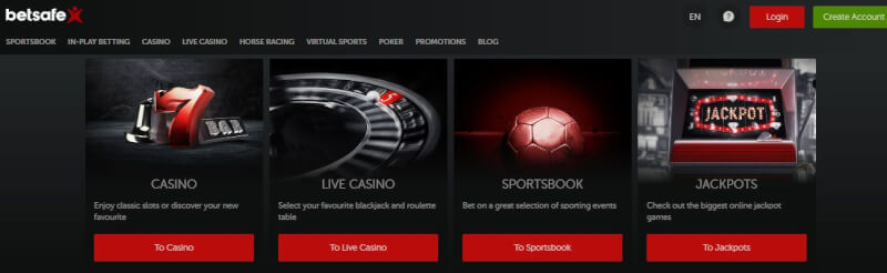 Betsafe Casino provides online casino, كتاب رياضي, real time casino and jackpot games-logo