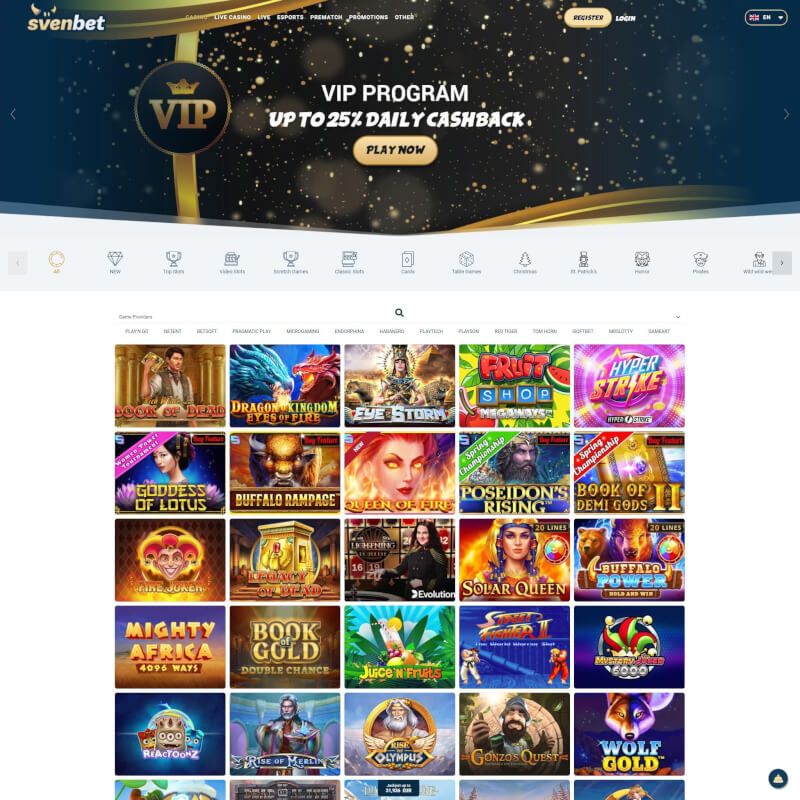 Svenbet screenshot 1