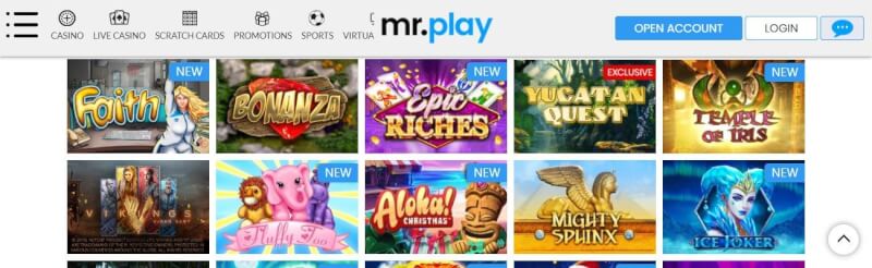 mr play homepage provides gambling games, أول إيداع إضافي وعروض لعلامة تجارية جديدة للاعبين