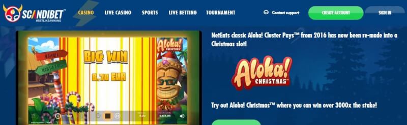 scandibet casino homepage offers casino games, أول إيداع إضافي وعروض لشعار لاعبين جدد