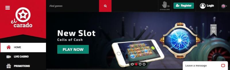 el carado website provides gambling games, very first deposit extra and campaigns for brand new players-logo
