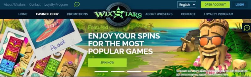 wixstars casino website offers gambling games, أول إيداع إضافي وحملات لشعار لاعبين جدد
