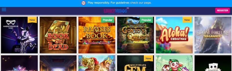 lucky vegas website offers casino games, مكافأة الإيداع الأول وحملات شعار اللاعبين الجدد