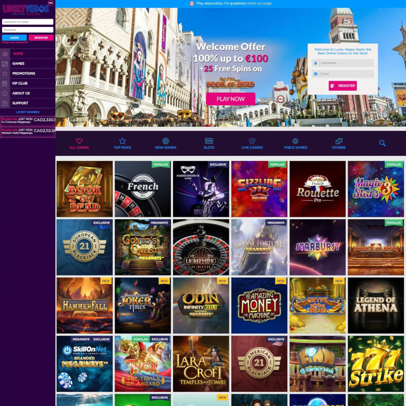 fortunate Las vegas Casino screenshot 1