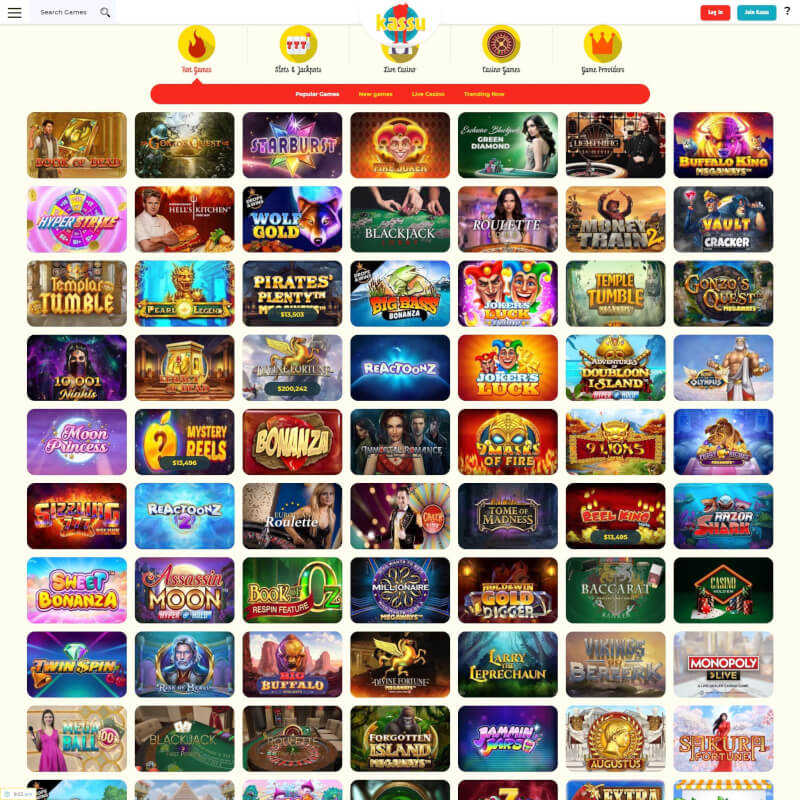 Kassu Casino screenshot 2