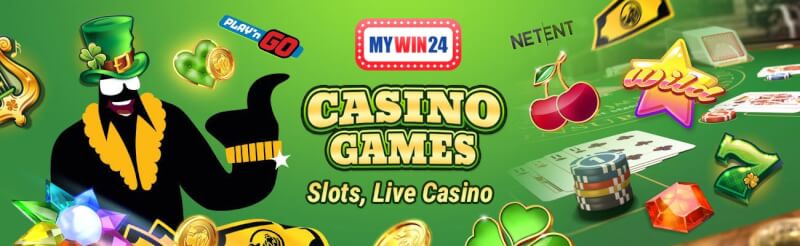 mywin24 offers numerous gambling games like slots, live gambling games like blackjack, القمار وشعار الروليت