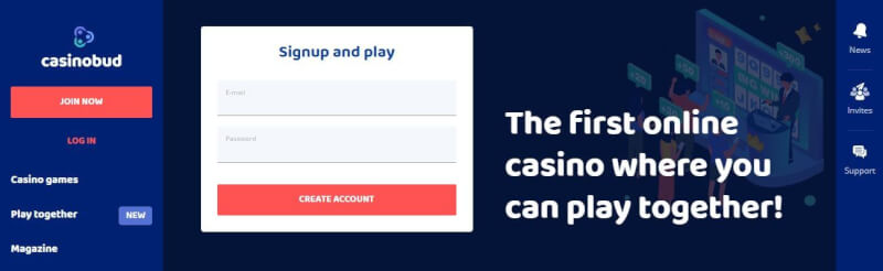 casinobud spend n play website offers gambling games, أول مكافأة إيداع وحملات لشعار اللاعبين الجدد