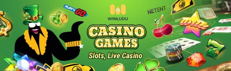 winludu offers different gambling games like slots, ألعاب الكازينو الحية مثل لعبة ورق, القمار وشعار الروليت