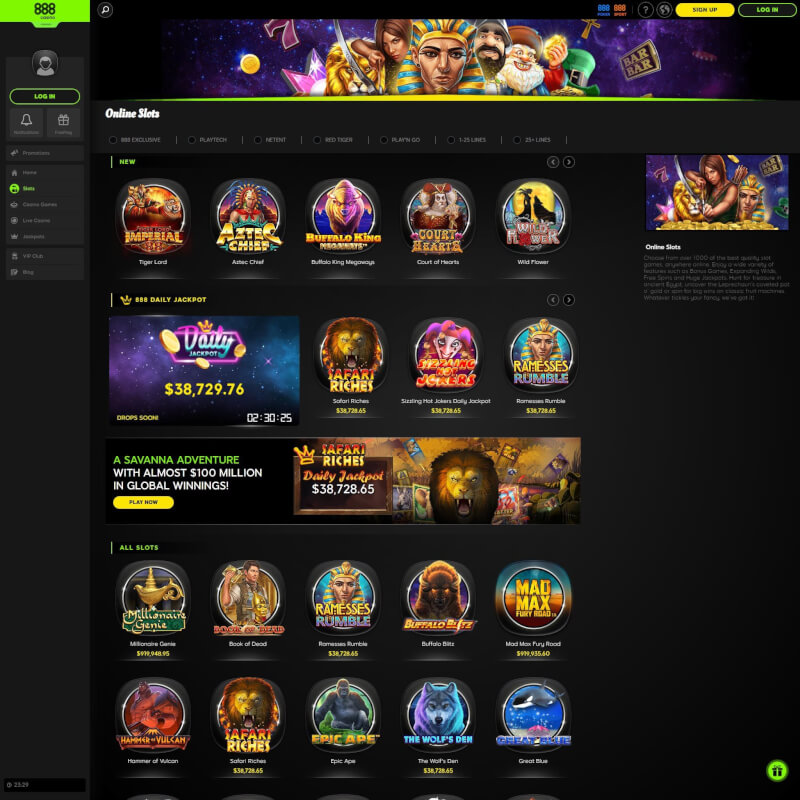 888 Casino screenshot 2