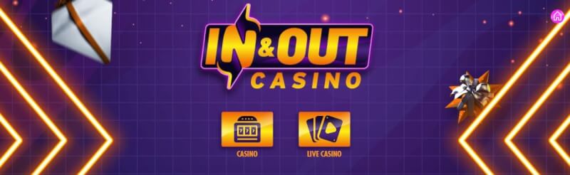 in and out casino website offers gambling games and offers for new people + play n play deposit options-logo