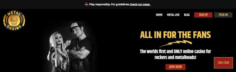 metal casino website provides casino games, الإيداع الأول الإضافي والعروض الترويجية لشعار اللاعبين الجدد