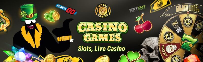 metal casino offers various casino games like slot machines, ألعاب الكازينو في الوقت الحقيقي مثل لعبة ورق, القمار وشعار الروليت
