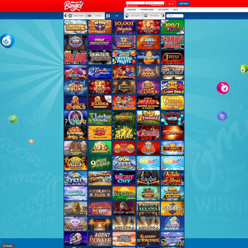 Mirror Bingo screenshot 2