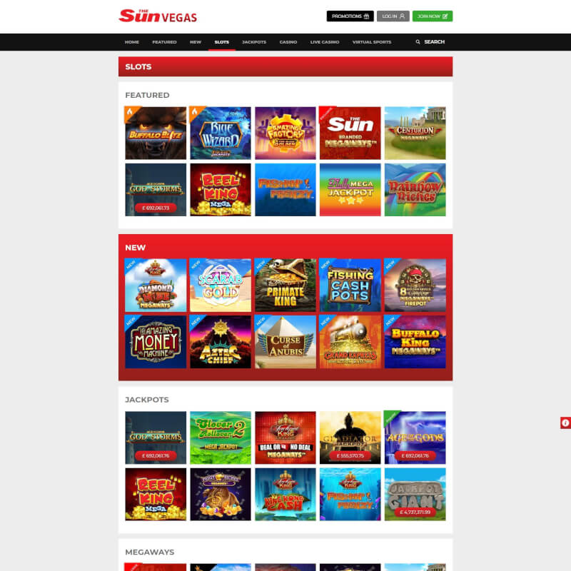 the sunlight Vegas Casino screenshot 2