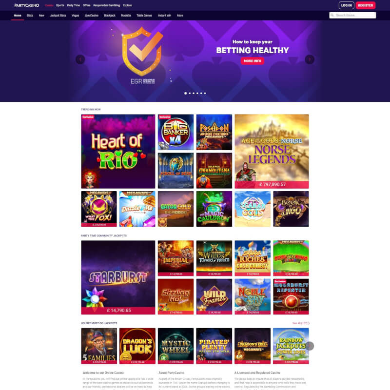 celebration Casino screenshot 1