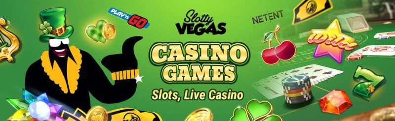 slottyvegas offers numerous gambling games like internet based slots and live gambling games from preferred providers like netent and microgaming-logo