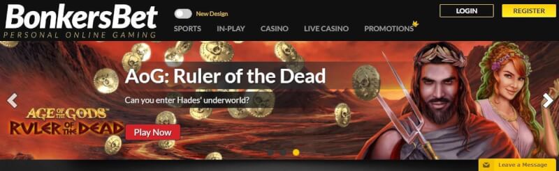 bonkersbet homepage offers casino games and promotions for new players-logo
