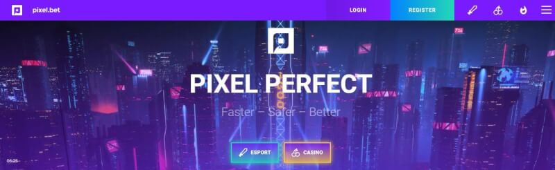 pixel.bet casino website offers gambling games, esports wagering and campaigns for brand new players-logo