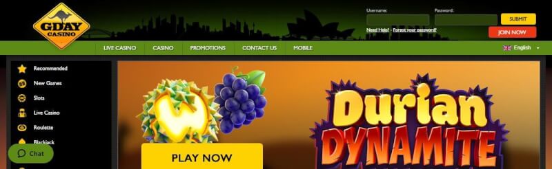 gday casino website offers gambling games, أول إيداع إضافي وحملات لشعار لاعبين جدد