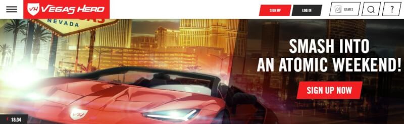 vegas hero casino website includes casino games, مكافأة الإيداع الأول وحملات شعار اللاعبين الجدد