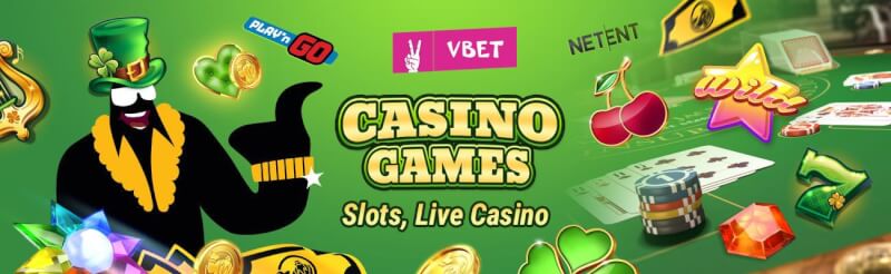 vbet casino provides numerous gambling games like slot machines, ألعاب الكازينو الحية مثل لعبة ورق, القمار وشعار الروليت