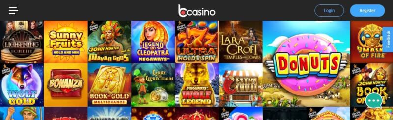 bcasino website provides gambling games and campaigns for brand new players-logo