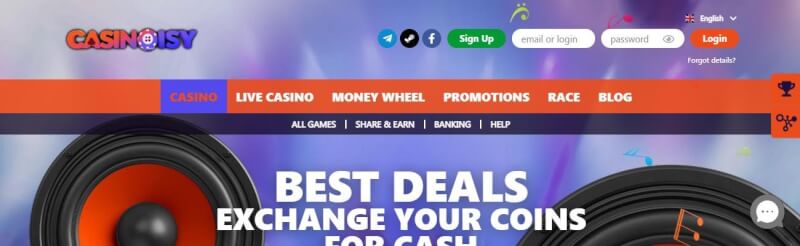 casinoisy website offers gambling games, مكافأة الإيداع الأولى والعروض الترويجية لشعار اللاعبين الجدد