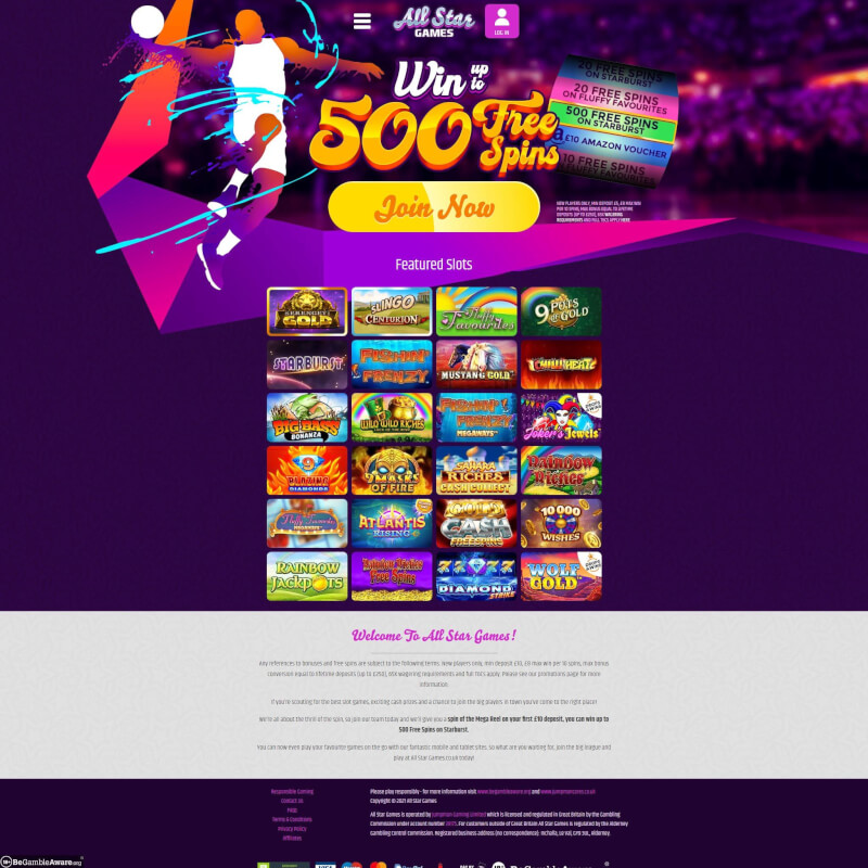 all-star Games Casino screenshot 1