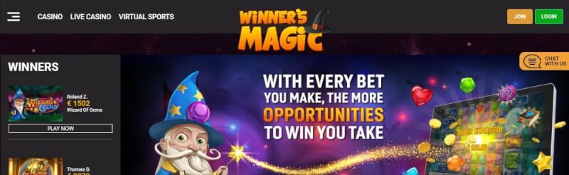 winners miraculous casino homepage provides casino games, أول إيداع إضافي وعروض ترويجية لشعار اللاعبين الجدد