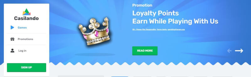 casilando website provides casino games, الإيداع الأول الإضافي وحملات شعار اللاعبين الجدد