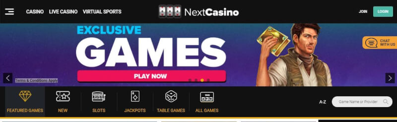next casino homepage offers casino games, مكافأة الإيداع الأول وحملات شعار اللاعبين الجدد