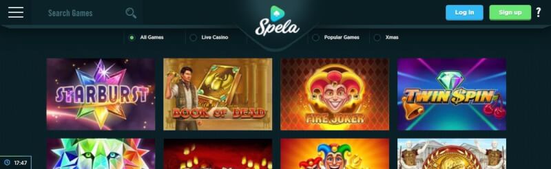 spela casino website provides gambling games, الإيداع الأول الإضافي وحملات الشعار الجديد للاعبين