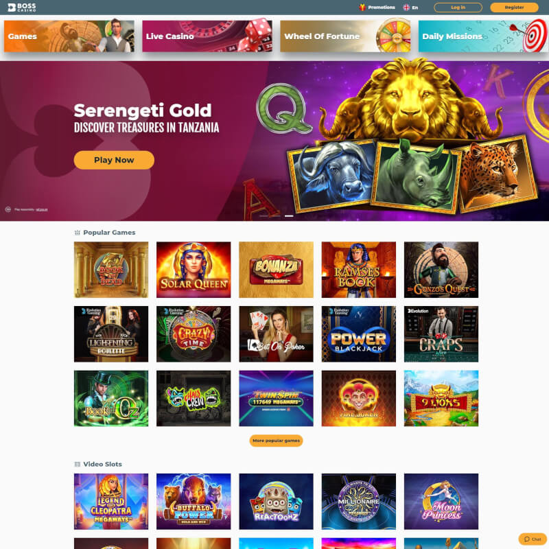 Boss Casino screenshot 1