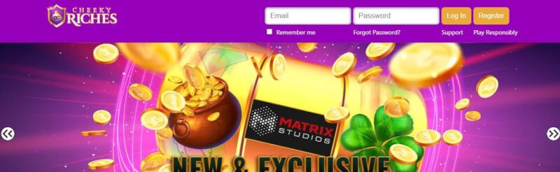 cheeky riches homepage offers casino games, مكافأة الإيداع الأولى وعروض شعار العلامة التجارية الجديدة للاعبين