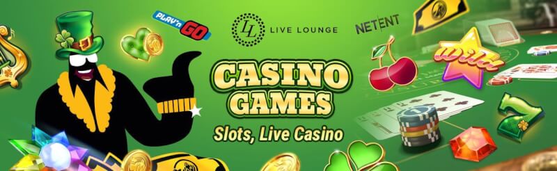 live lounge offers different gambling games like slot machines, ألعاب الكازينو في الوقت الحقيقي مثل لعبة ورق, القمار وشعار الروليت