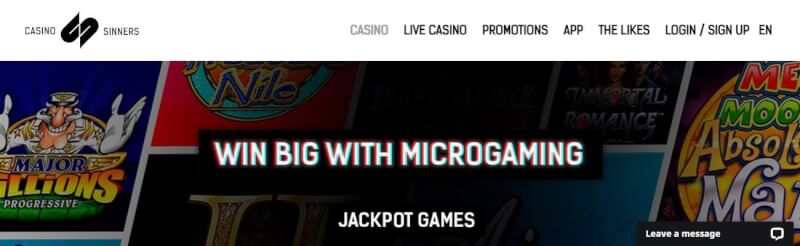 casino sinners website offers gambling games, أول إيداع إضافي وحملات لشعار لاعبين جدد