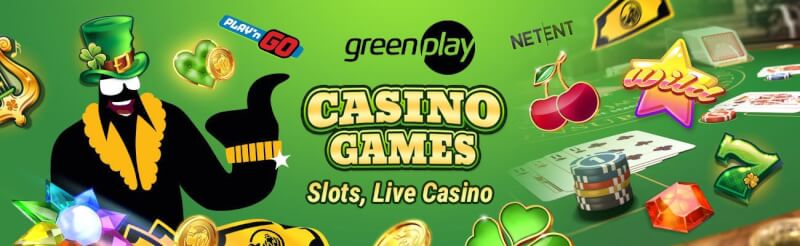 greenplay offers various casino games like slots, ألعاب المقامرة الحية مثل لعبة ورق, القمار وشعار الروليت