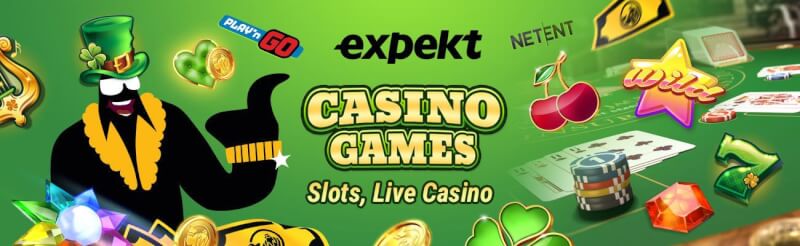 expekt casino offers different gambling games like slots, ألعاب الكازينو الحية مثل لعبة ورق, القمار وشعار الروليت