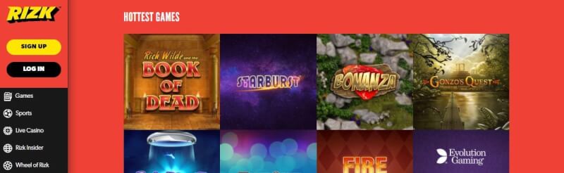 So if you judgemental, you will understand instantly before pressing into the lobby. Rizk Live Casino Screenshot. Game Options and Features. Baccarat alongside casino games-logo