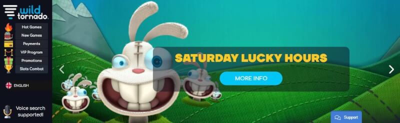 wild tornado lobby provides hot games, brand-new games, payments choices, vip system, offers and slots combat-logo