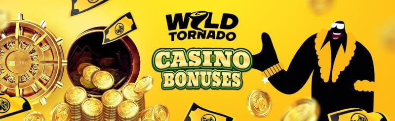 wild tornado provides welcome bonus bundle with very first deposit bonus and free spins included-logo